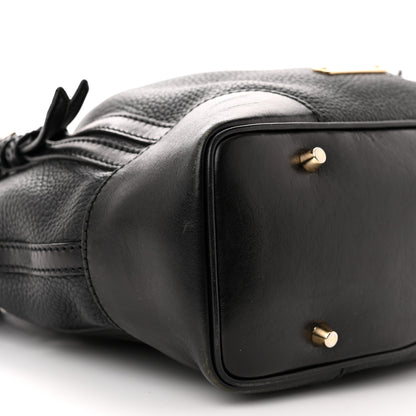Burberry Calfskin Medium Whipstitch Tote Black 10 of 14