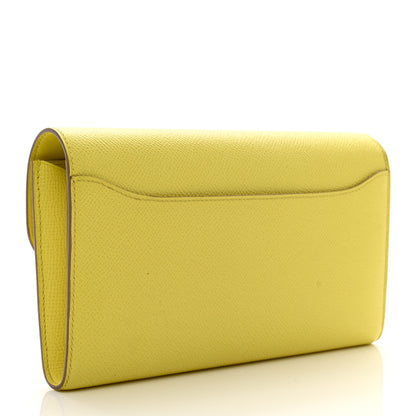 Hermes Epsom Constance Long Wallet Lime 3 of 9
