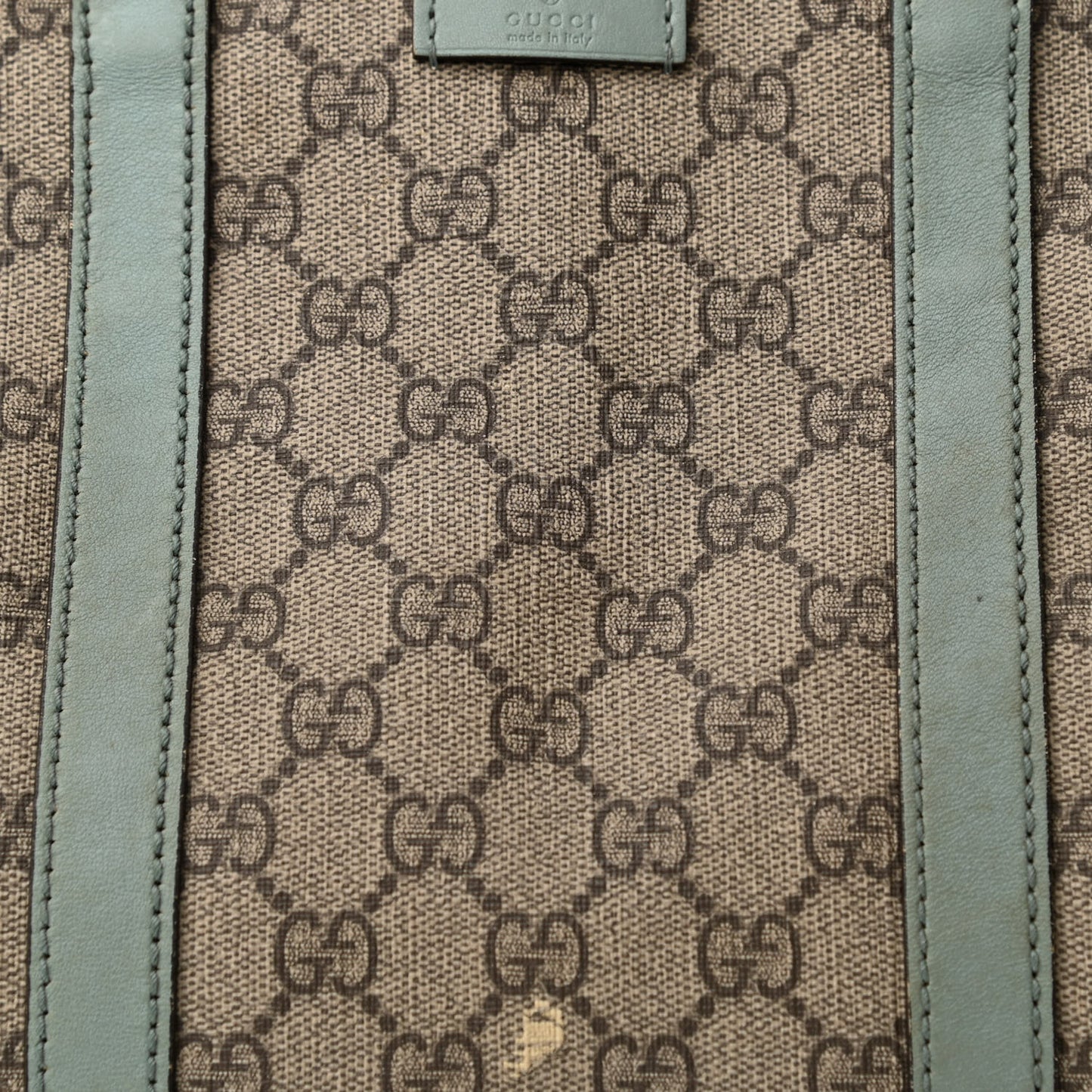 GG Plus Monogram Medium Joy Boston Light Blue