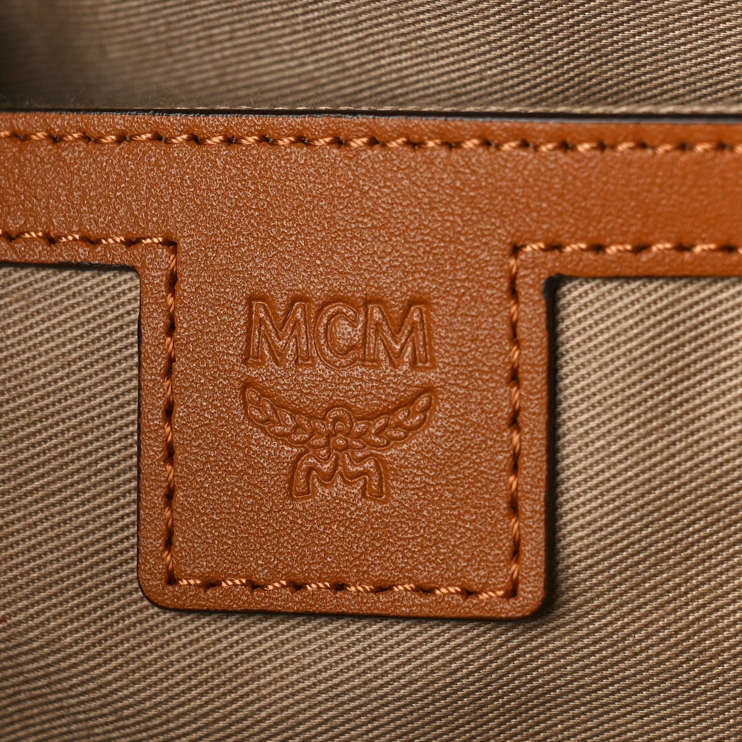 MCM Visetos Small Side Stud Stark Backpack Cognac 6 of 8