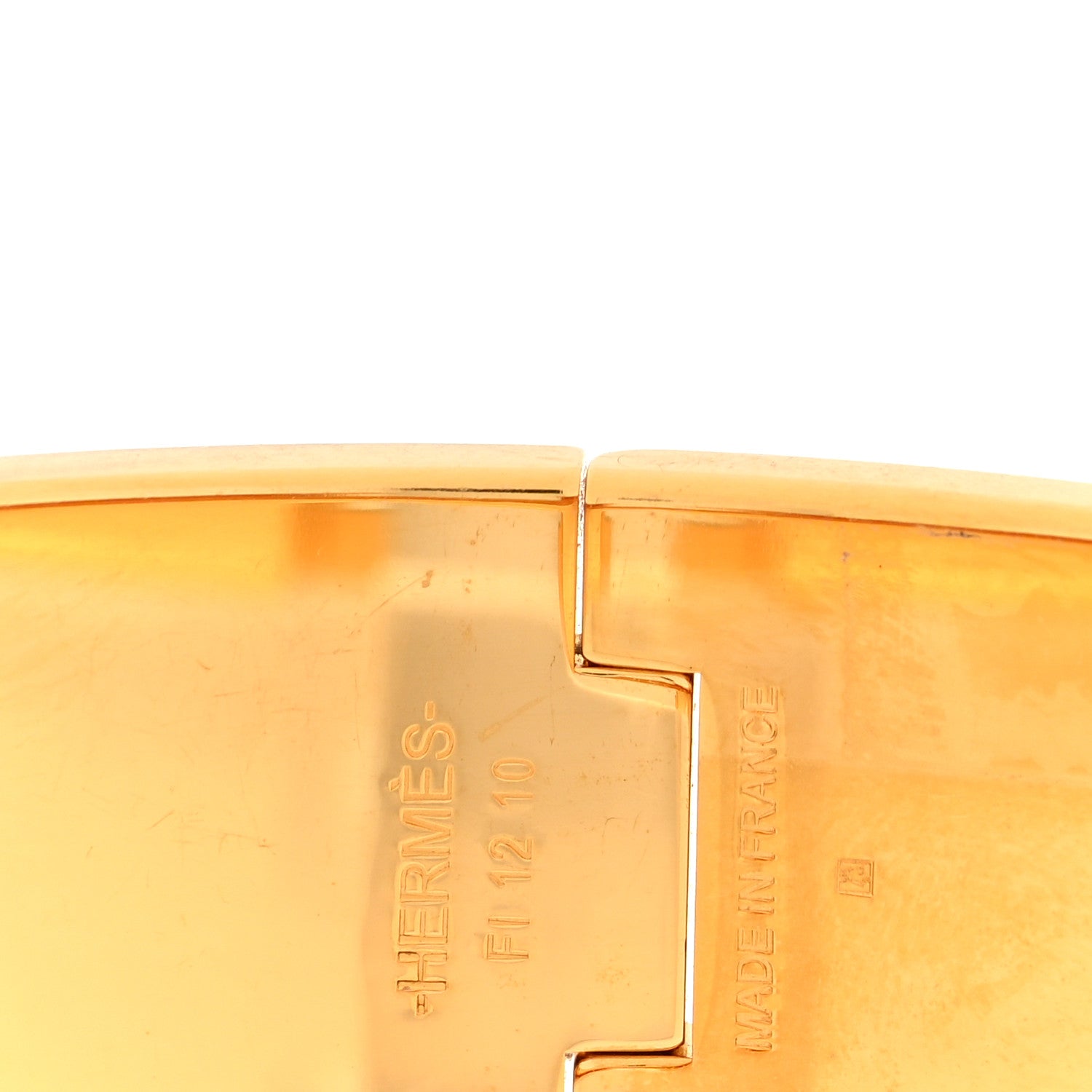 Hermes Enamel Wide Clic Clac H Bracelet GM White 4 of 4
