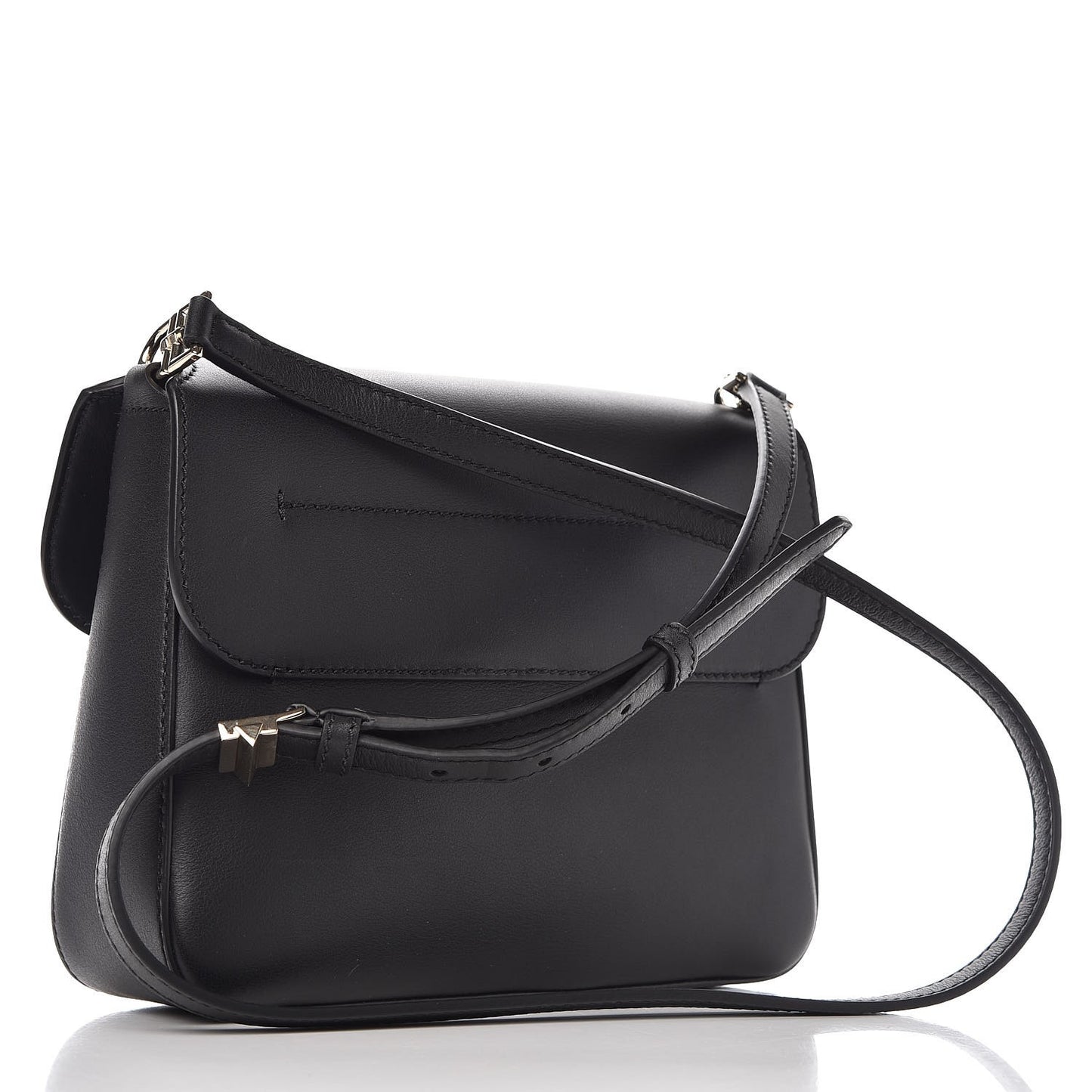 Calfskin Small Nobile Shoulder Bag Black