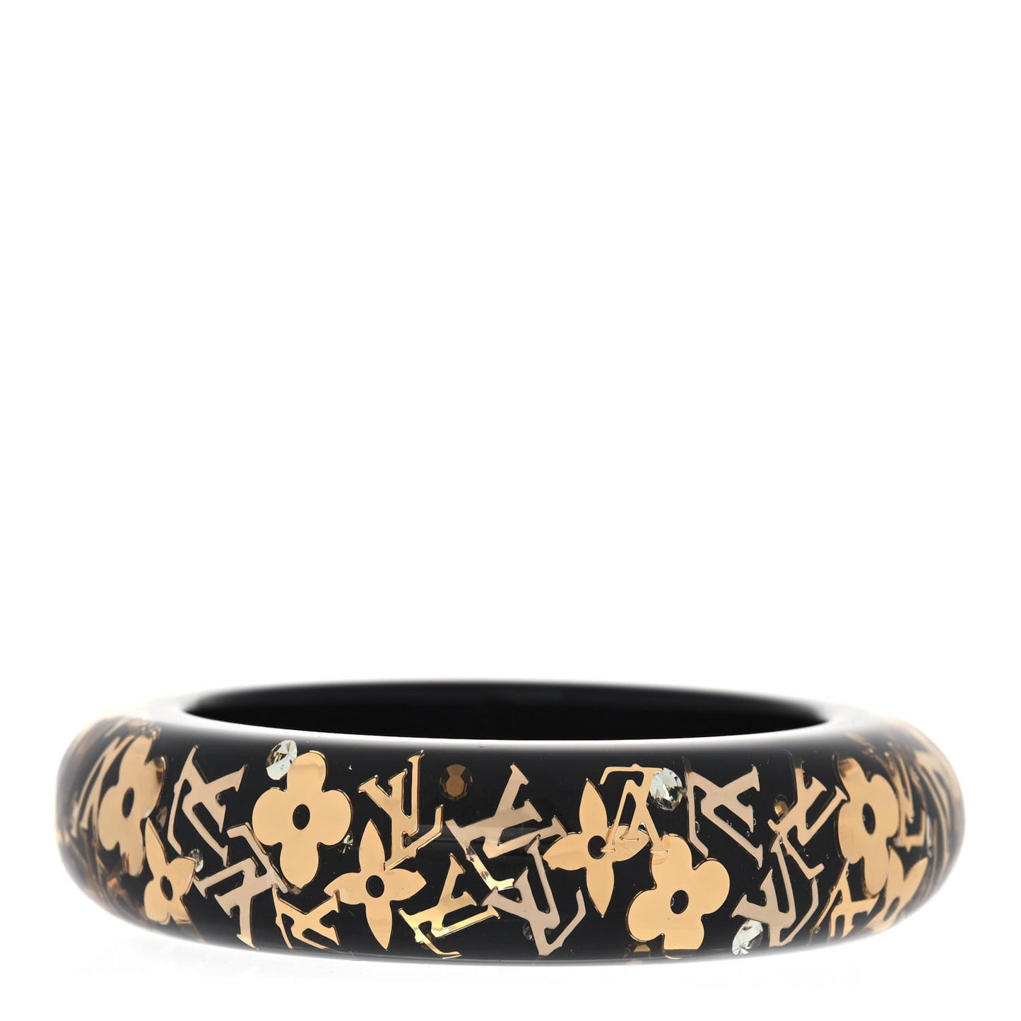 Resin Swarovski Small Inclusion Bracelet GM Black