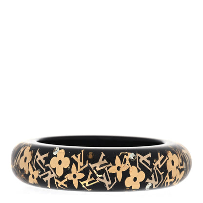 Louis Vuitton Resin Swarovski Small Inclusion Bracelet GM Black 3 of 4