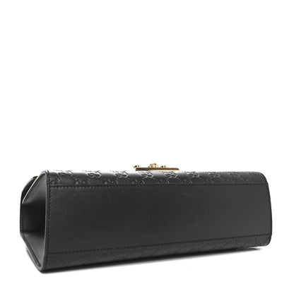 Gucci Guccissima Medium Padlock Shoulder Bag Black 4 of 10