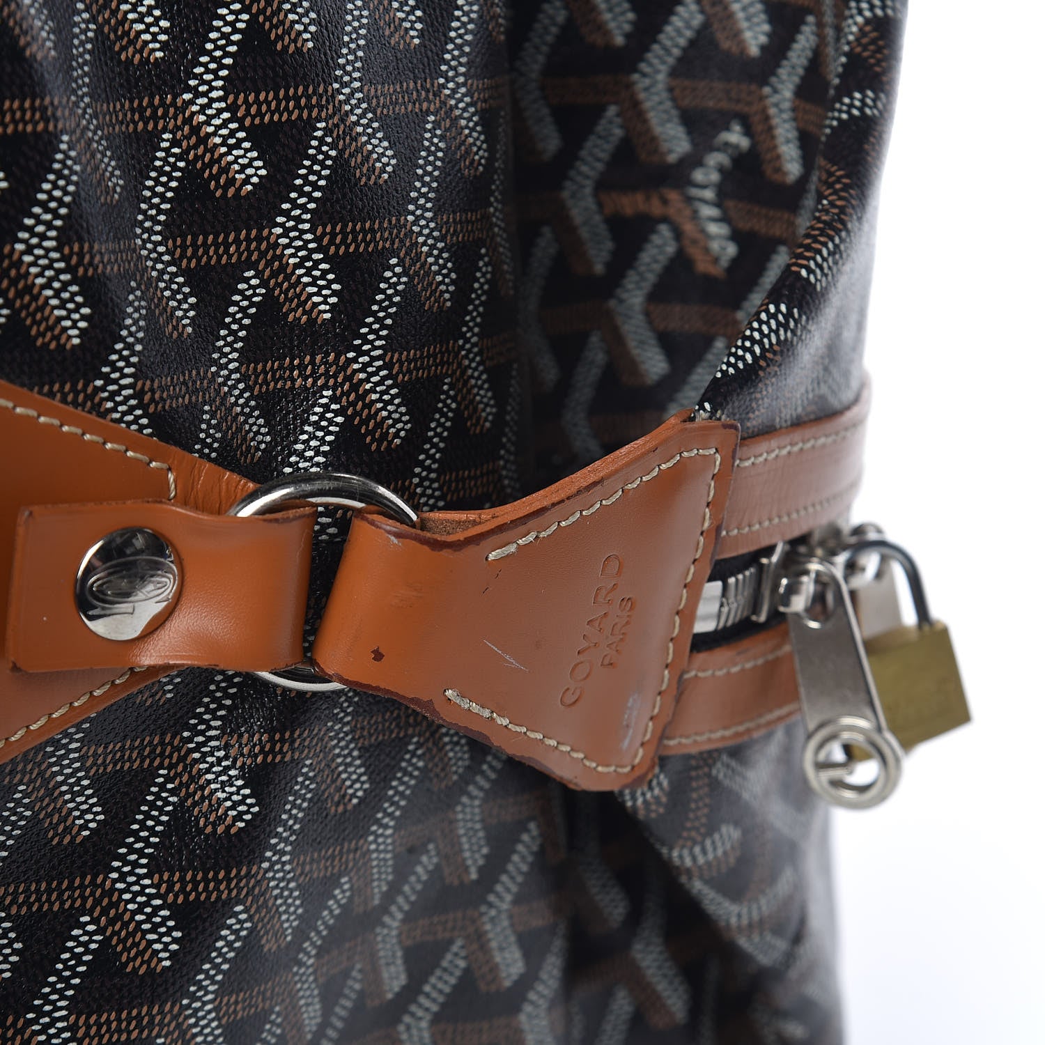 Goyard Goyardine Boeing 55 Black Gold 15 of 17