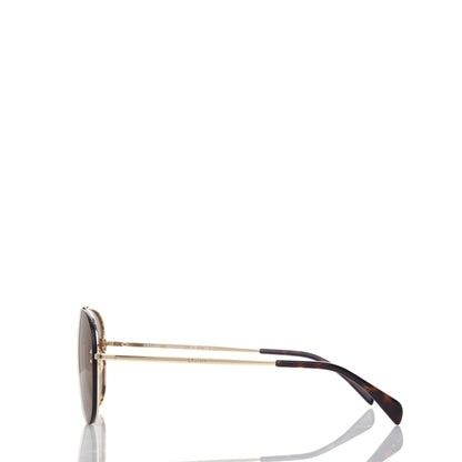 Celine Mirror Aviator Sunglasses CL 41391/S Gold Tortoise 3 of 7