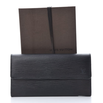 Louis Vuitton Epi Sarah Wallet Black 9 of 9