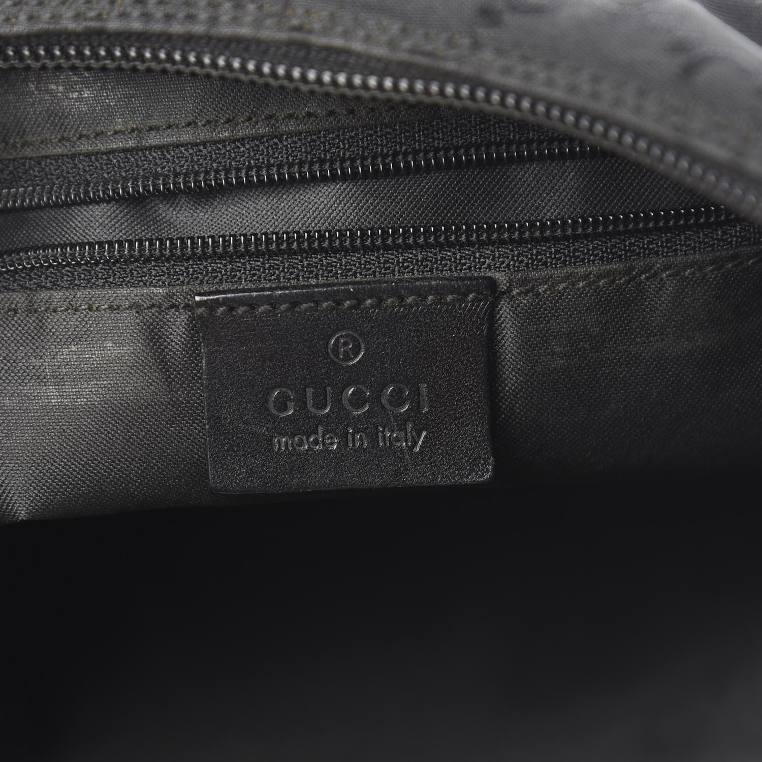 Gucci Nylon Monogram Small Hobo Black 5 of 9