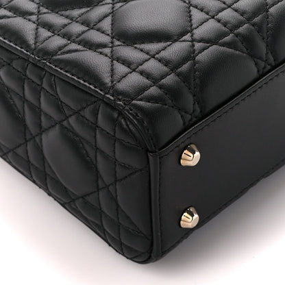 Christian Dior Lambskin Cannage Mini Lady Dior Black 10 of 11