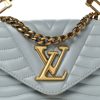 Louis Vuitton Calfskin New Wave Chain PM Porcelain Blue 7 of 9
