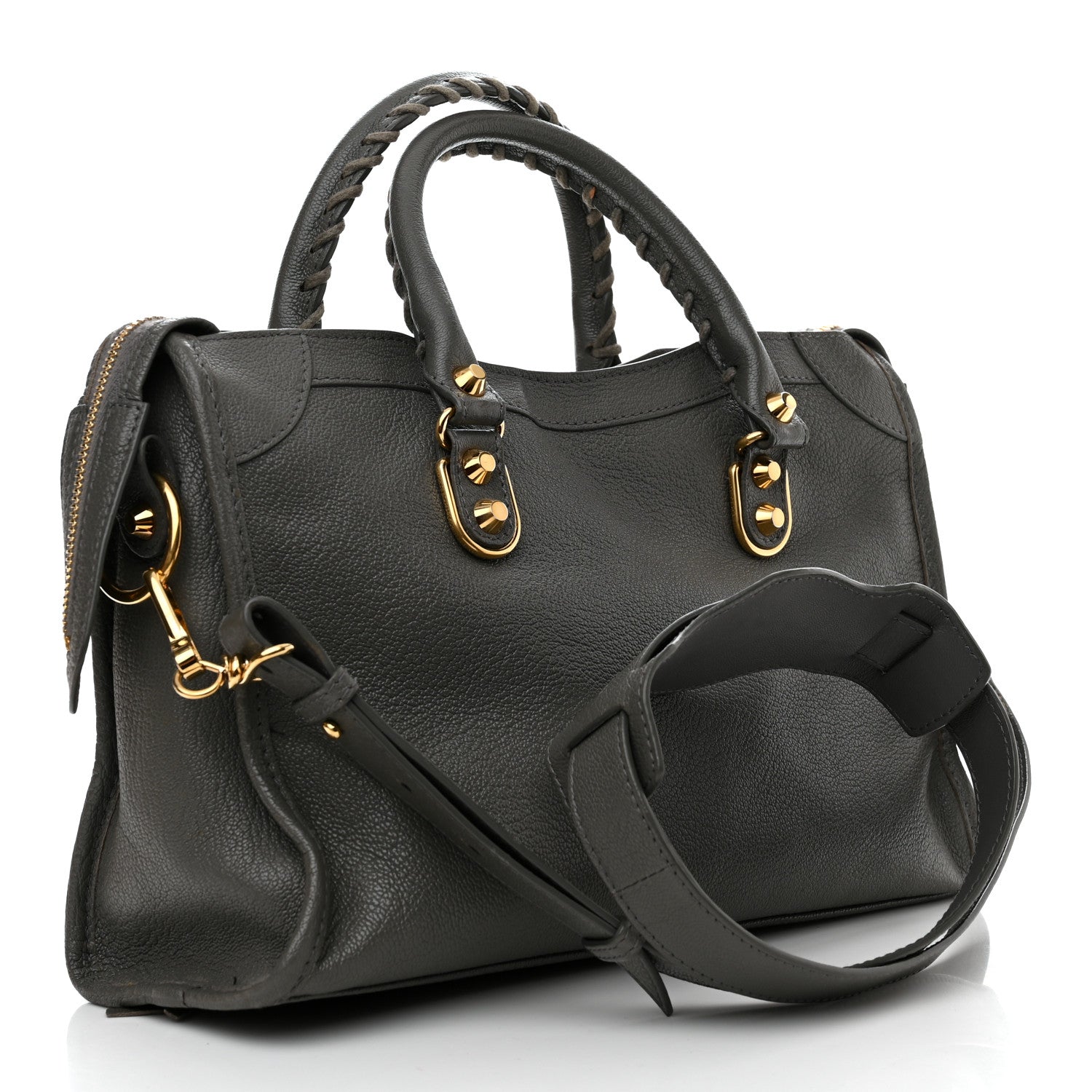 Balenciaga Chevre Gold Metallic Edge Hardware S City Gris Acier 3 of 11