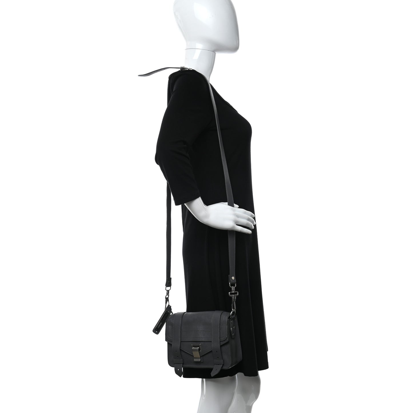 Lambskin PS1 Mini Crossbody Heather Grey