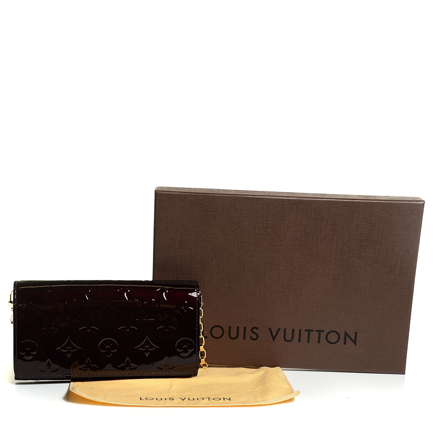 Louis Vuitton Vernis Chain Wallet Amarante 5 of 8