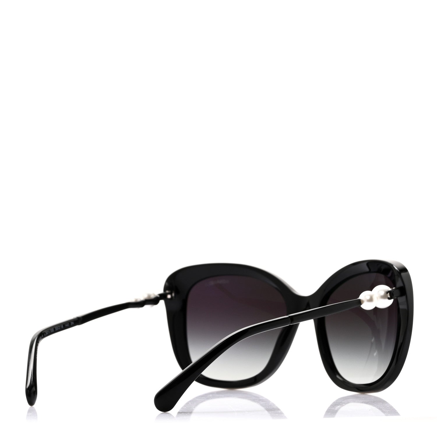 Chanel Acetate Butterfly Winter Pearl Sunglasses 5339-H-A Black 4 of 7