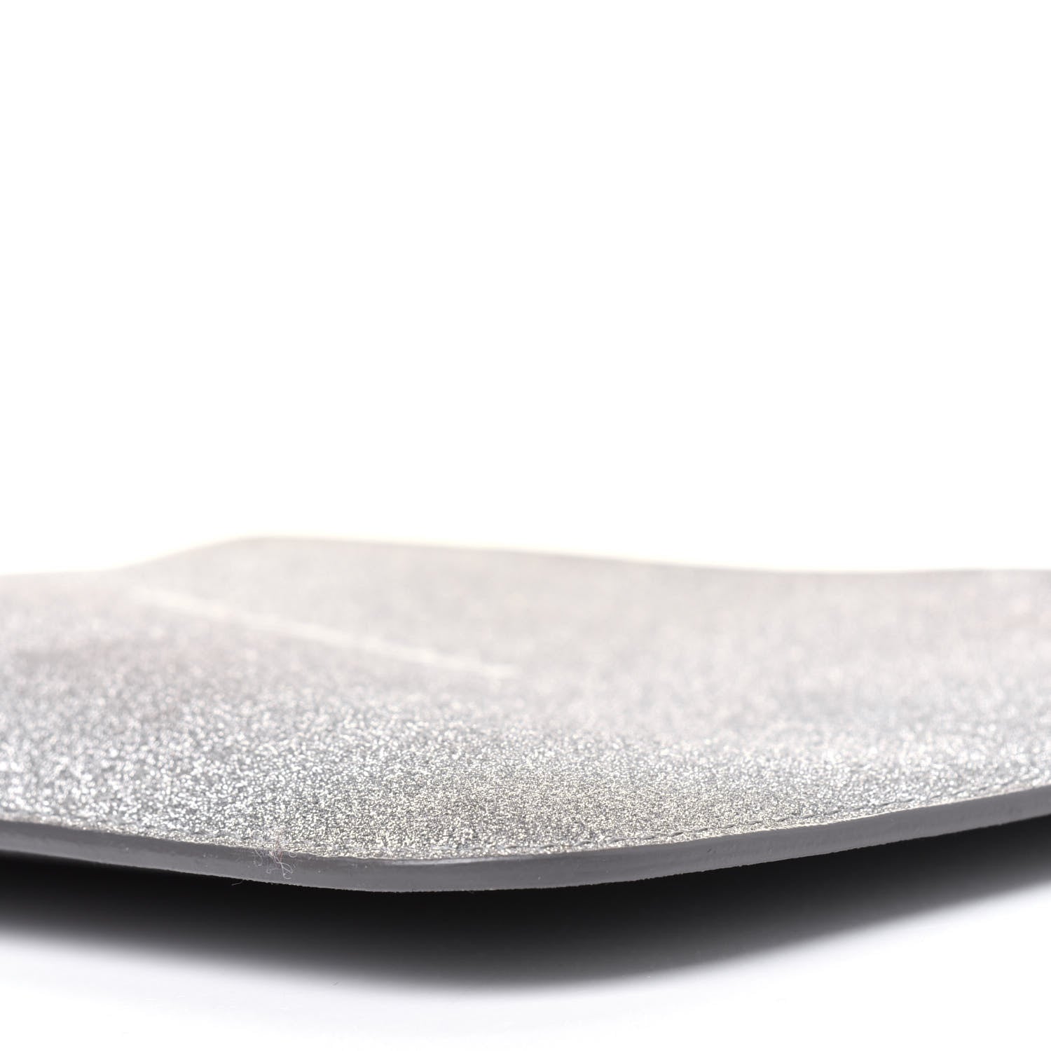 Balenciaga Glitter Calfskin Logo Everyday Pouch M Silver 11 of 13