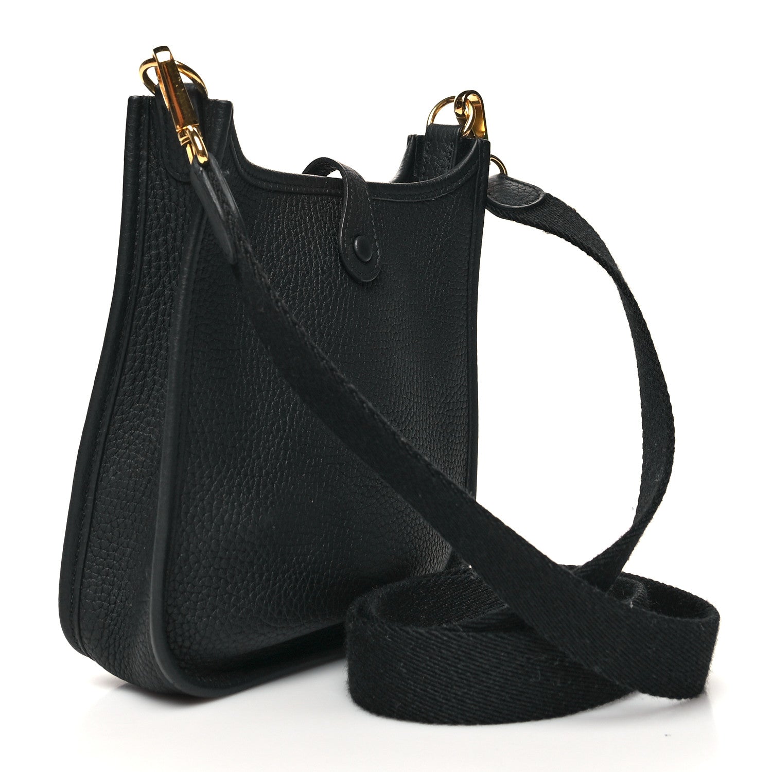 Hermes Taurillon Clemence Evelyne TPM Black 3 of 11