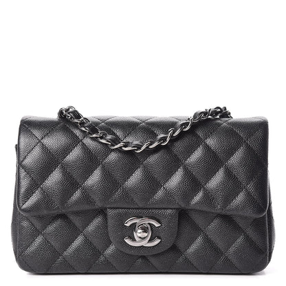 Chanel Iridescent Caviar Quilted Mini Rectangular Flap Black 1 of 13