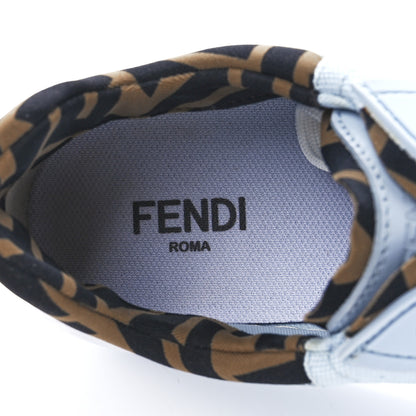 Fendi Canvas Lycra TPU FF Womens Fendi Force Low Top Sneakers 36 Sky Tobacco Black 7 of 8