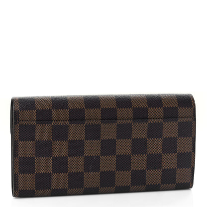 Louis Vuitton Damier Ebene Sarah Wallet NM 3 of 9