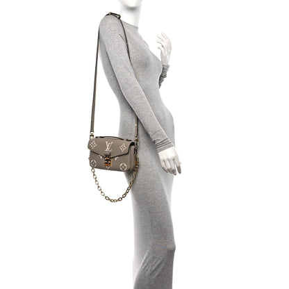 Louis Vuitton Empreinte Monogram Giant Pochette Metis East West Tourterelle Creme 2 of 11