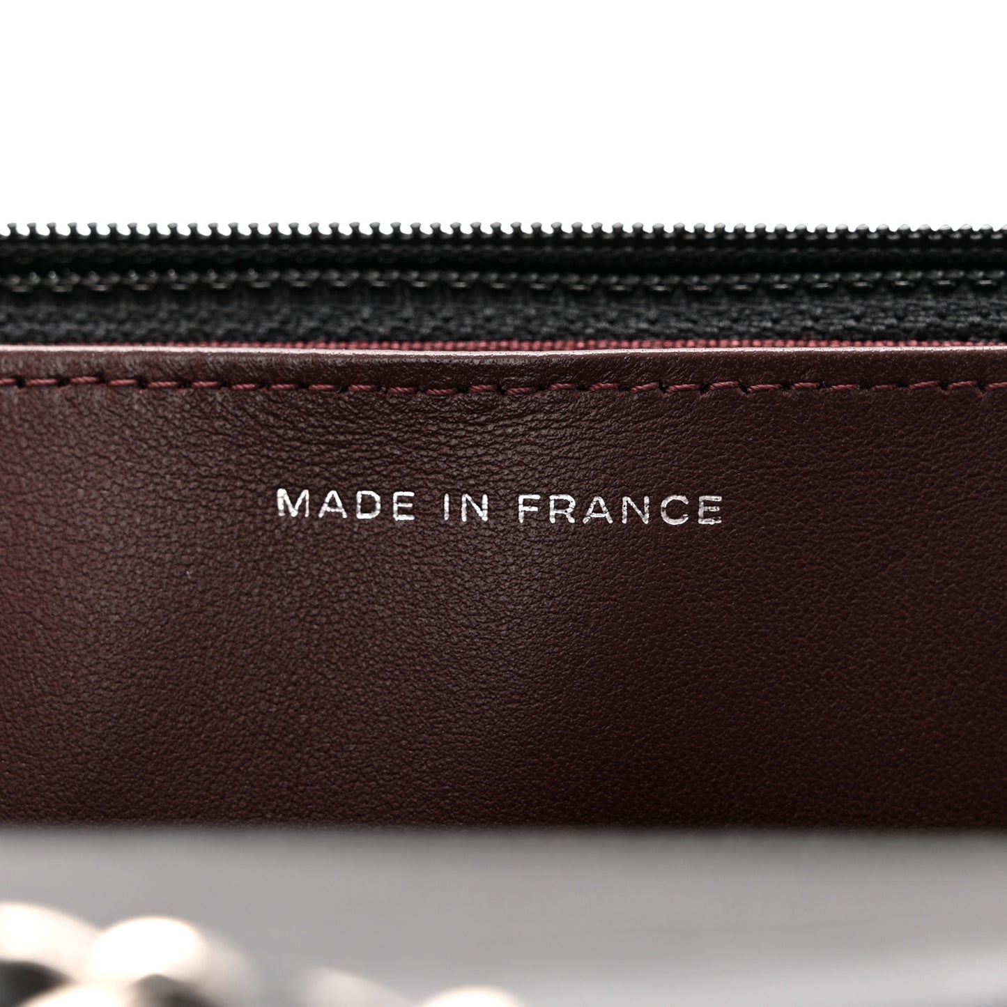 Lambskin Quilted Wallet On Chain WOC Black