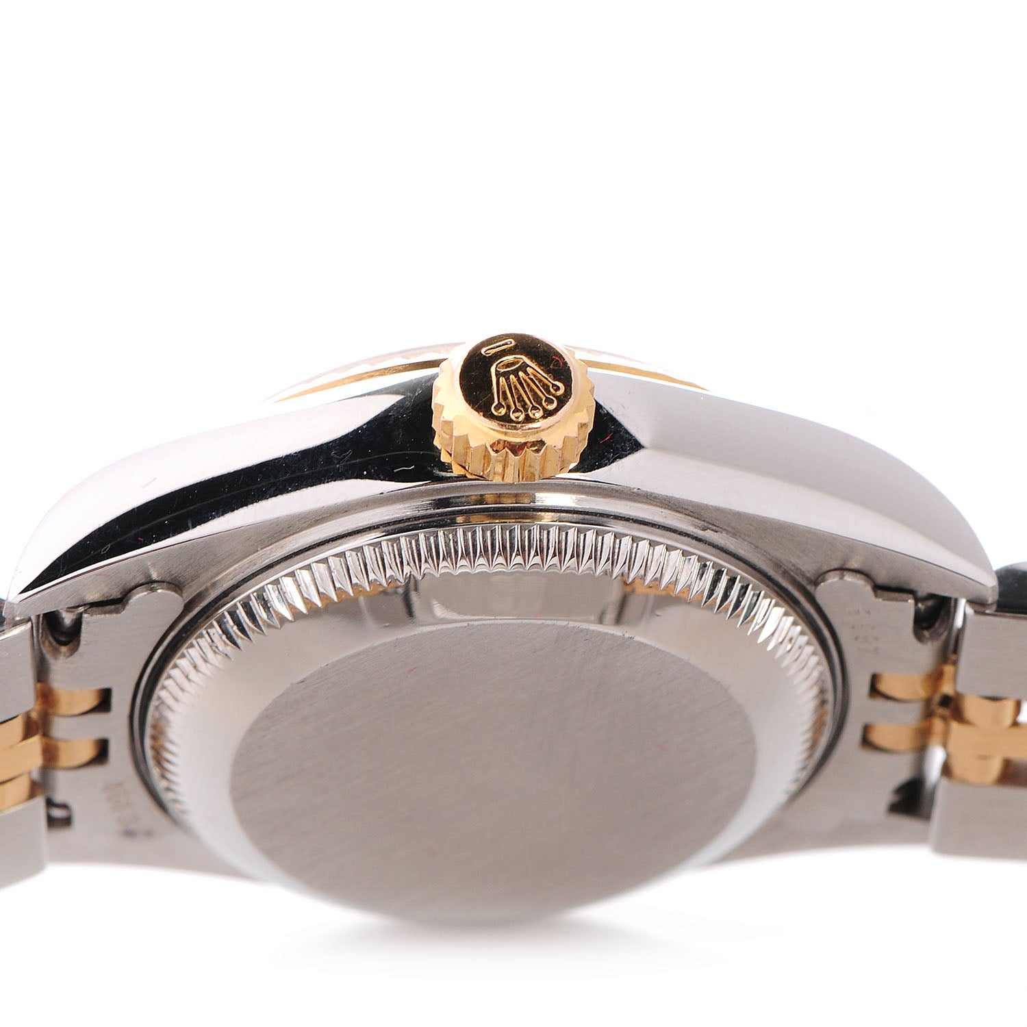 Rolex Stainless Steel 18K Yellow Gold Diamond 26mm Oyster Perpetual Datejust Watch Champagne 79173 4 of 8