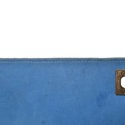 Chanel Alligator Jumbo Kelly Flap Blue 18 of 19
