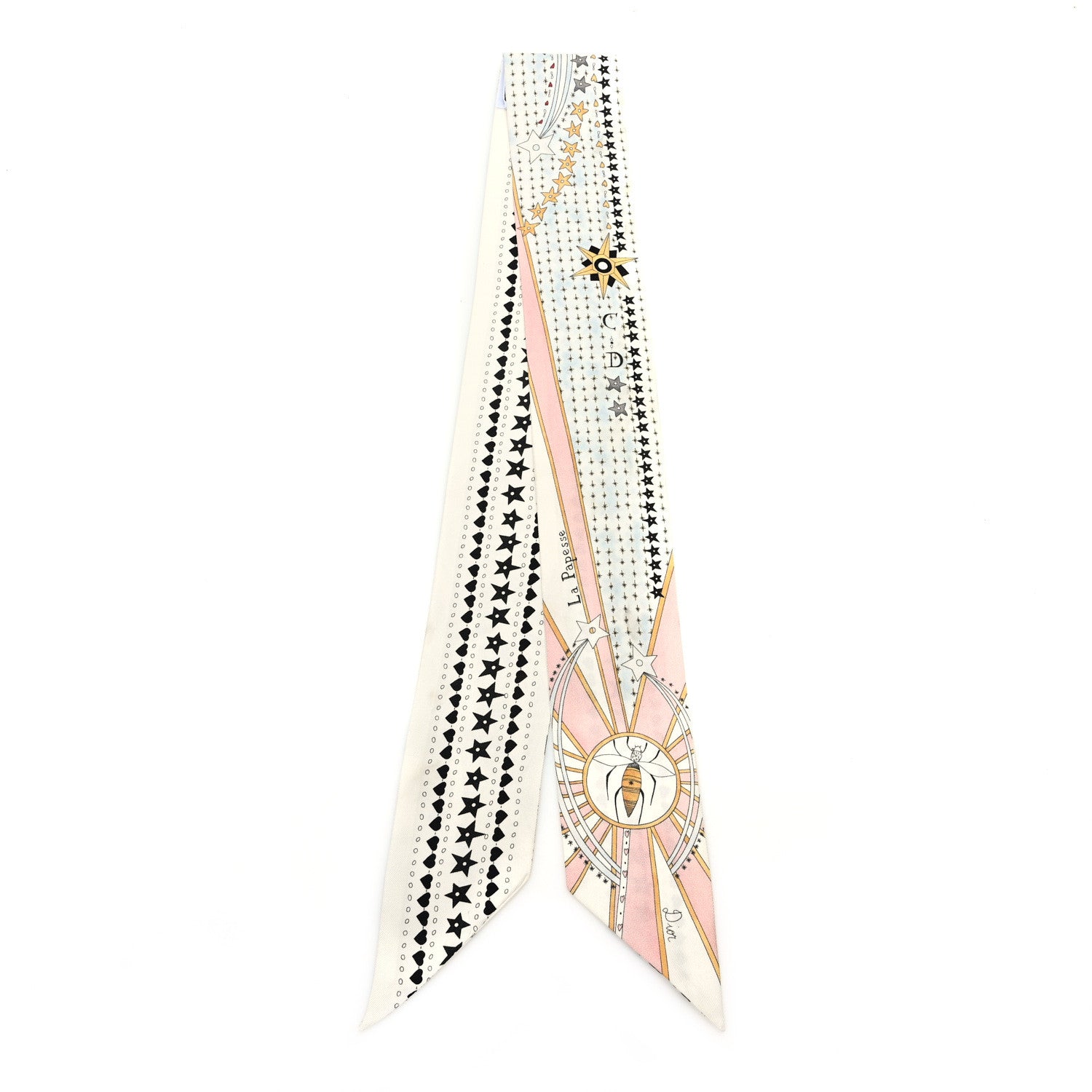 Christian Dior Silk High Priestess Tarot Mitzah Scarf Off White 2 of 3