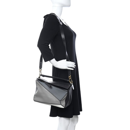 Loewe Calfskin Medium Puzzle Bag Grey Multito 2 of 9