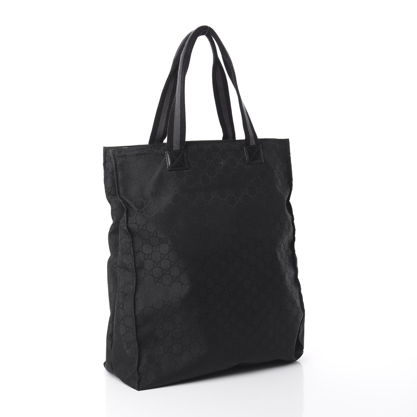 Nylon Monogram Vertical Tote Black