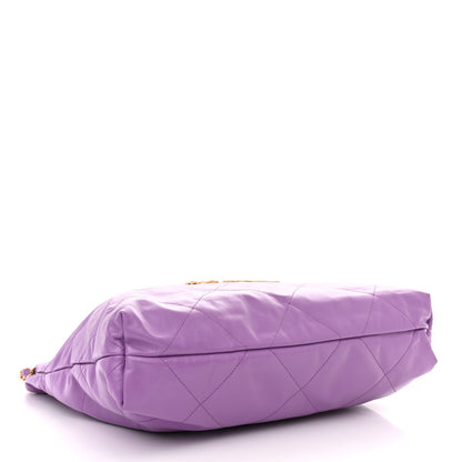 Chanel Shiny Calfskin Quilted Chanel 22 Purple 5 of 11