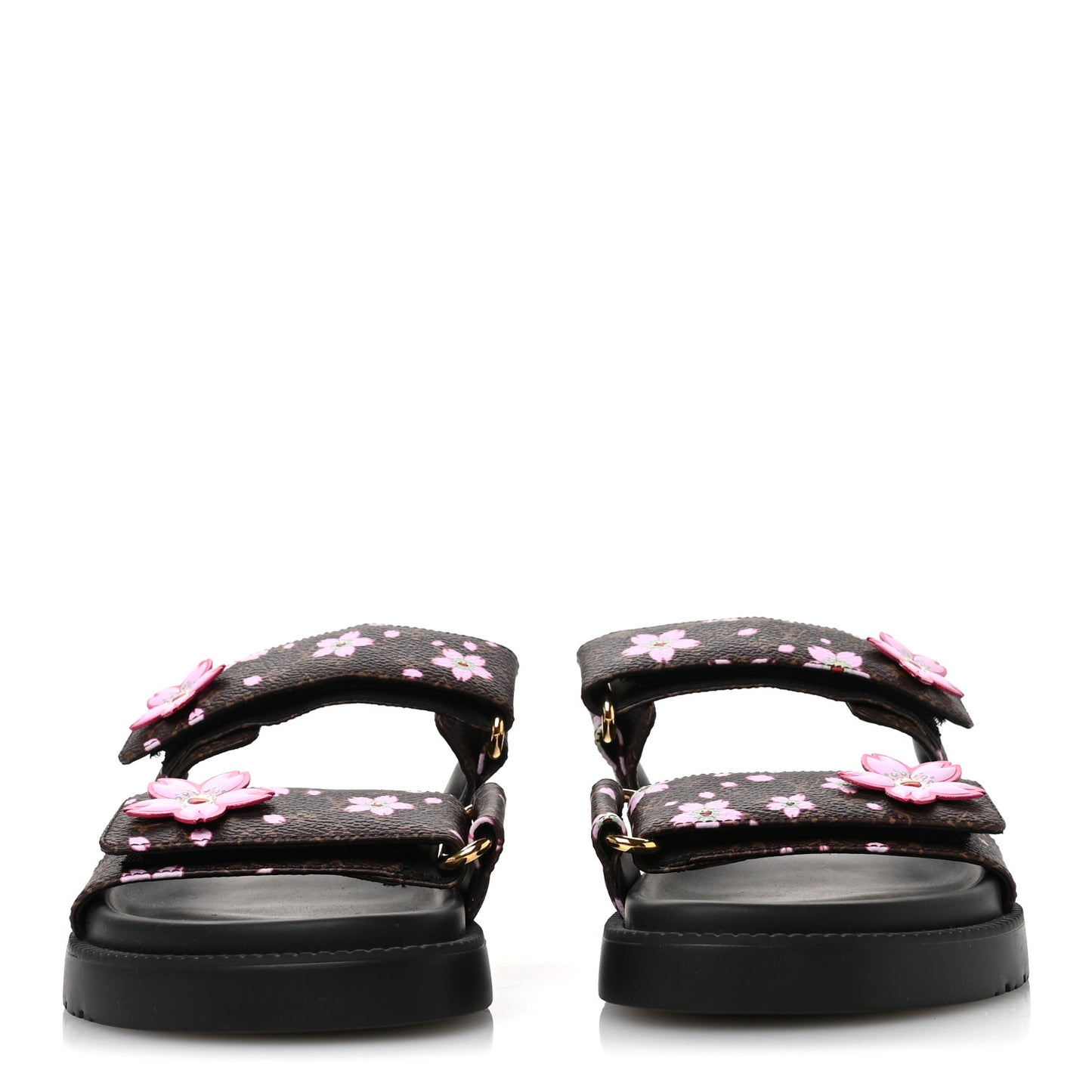 LV X TM Monogram LV Sunset Flat Comfort Mule 38.5 Sakura Brown