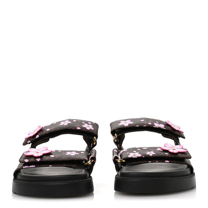Louis Vuitton LV X TM Monogram LV Sunset Flat Comfort Mule 38.5 Sakura Brown 3 of 9