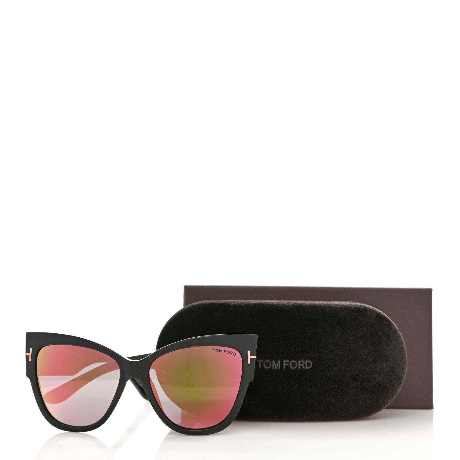 Tom Ford Acetate Anoushka Cat Eye Sunglasses TF371 Black 8 of 8