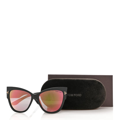 Tom Ford Acetate Anoushka Cat Eye Sunglasses TF371 Black 8 of 8
