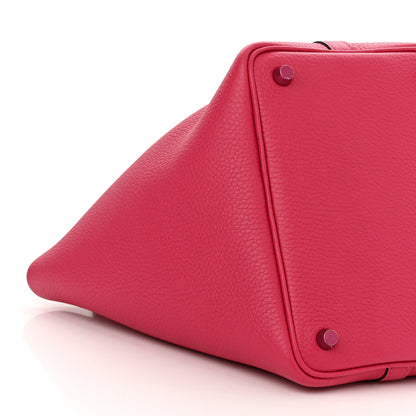 Hermes Taurillon Clemence Monochrome Picotin Lock 18 PM Rose Mexico 9 of 11
