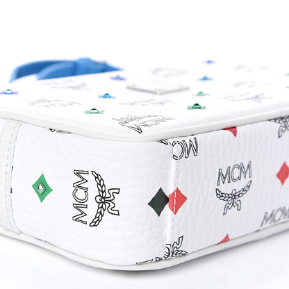 MCM Skyoptic Visetos Spectrum Diamond Camera Bag White 8 of 9