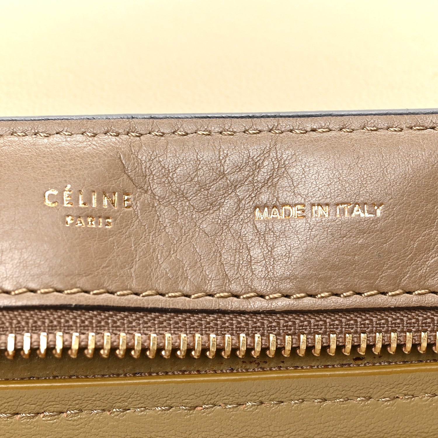 Celine Calfskin and Suede Small Tri-Color Trapeze Navy 6 of 8