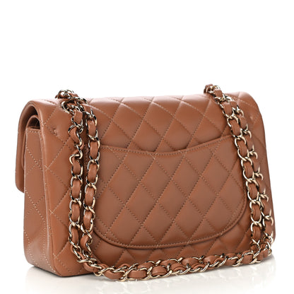 Chanel Lambskin Quilted Small Double Flap Brown 3 of 11
