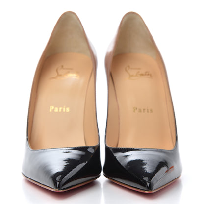 Christian Louboutin Patent Degrade So Kate 100 Pumps 37 Black Nude 2 of 11