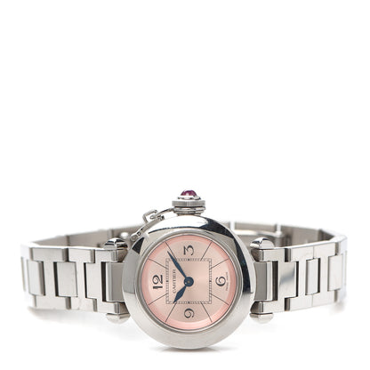 Cartier Stainless Steel 27mm Miss Pasha Quartz Watch Pink 2 of 6