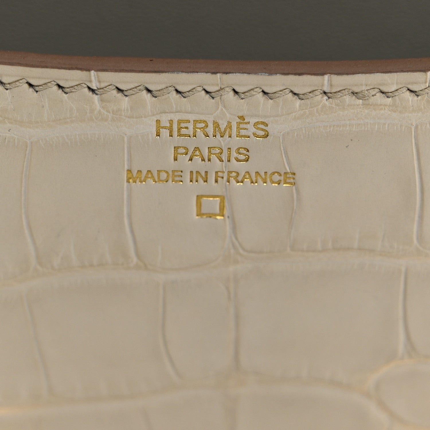 Hermes Matte Alligator Constance 18 Beton 7 of 12