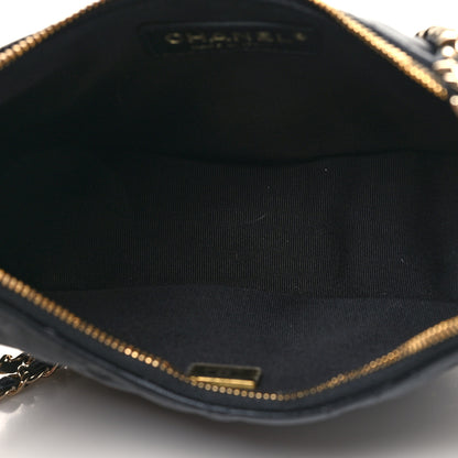 Chanel Lambskin Quilted Small Hobo Bag Black 5 of 10