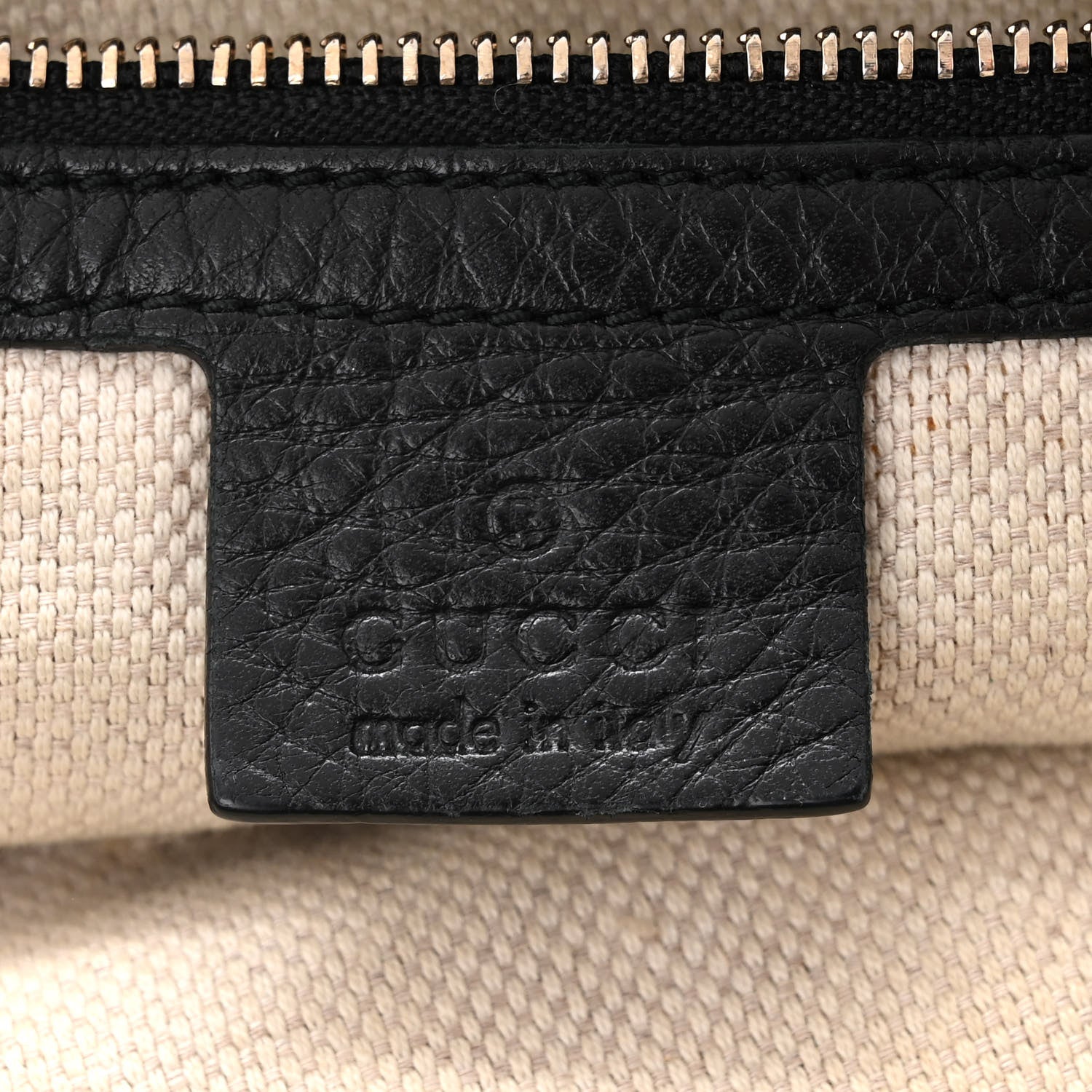 Gucci Pebbled Calfskin Medium Soho Hobo Black 6 of 12