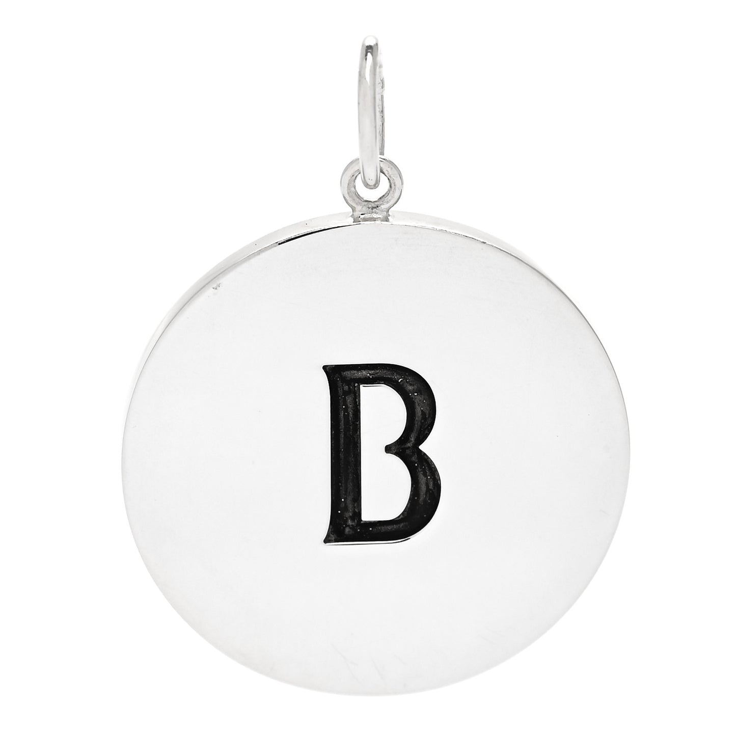 Sterling Silver Block Letter B Charm