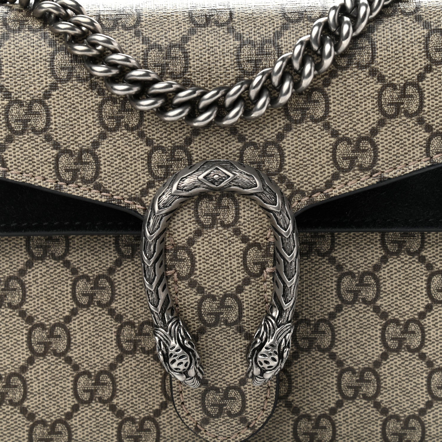 Gucci GG Supreme Monogram Mini Dionysus Shoulder Bag Black 8 of 11