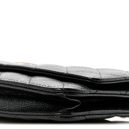 Chanel Caviar Quilted Wallet on Chain WOC Black 11 of 13