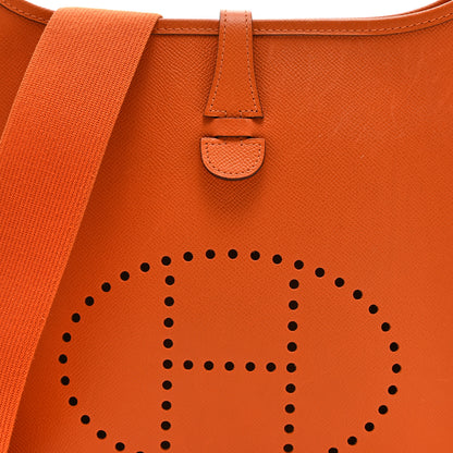 Hermes Epsom Evelyne III PM Orange 8 of 10