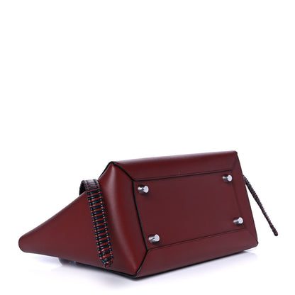 Celine Smooth Calfskin Micro Bi-Color Braided Belt Bag Red Wood 4 of 11